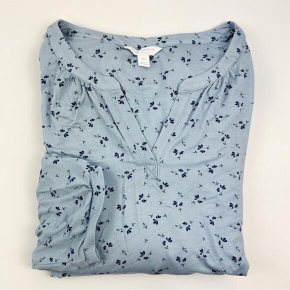 Charter Club Modern Essentials Long Sleeve Pajama Set Rain Dance Ditsy XX-Large - Picture 1 of 2